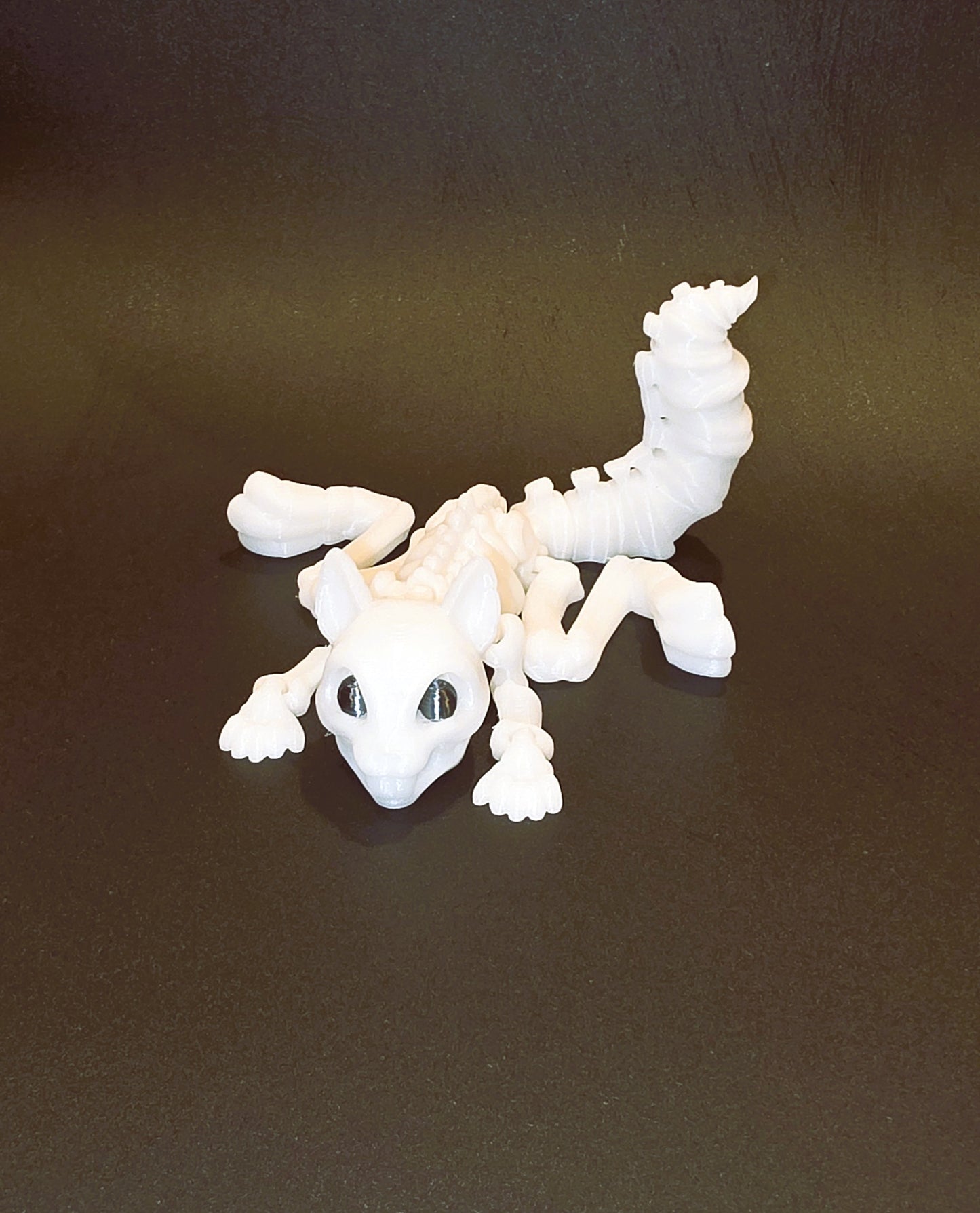 Skeleton Pets 3D Printed Spooky Cute Squirrel, Chameleon, Rabbit, Cat &amp; Dog – Glow in the Dark Halloween Decor