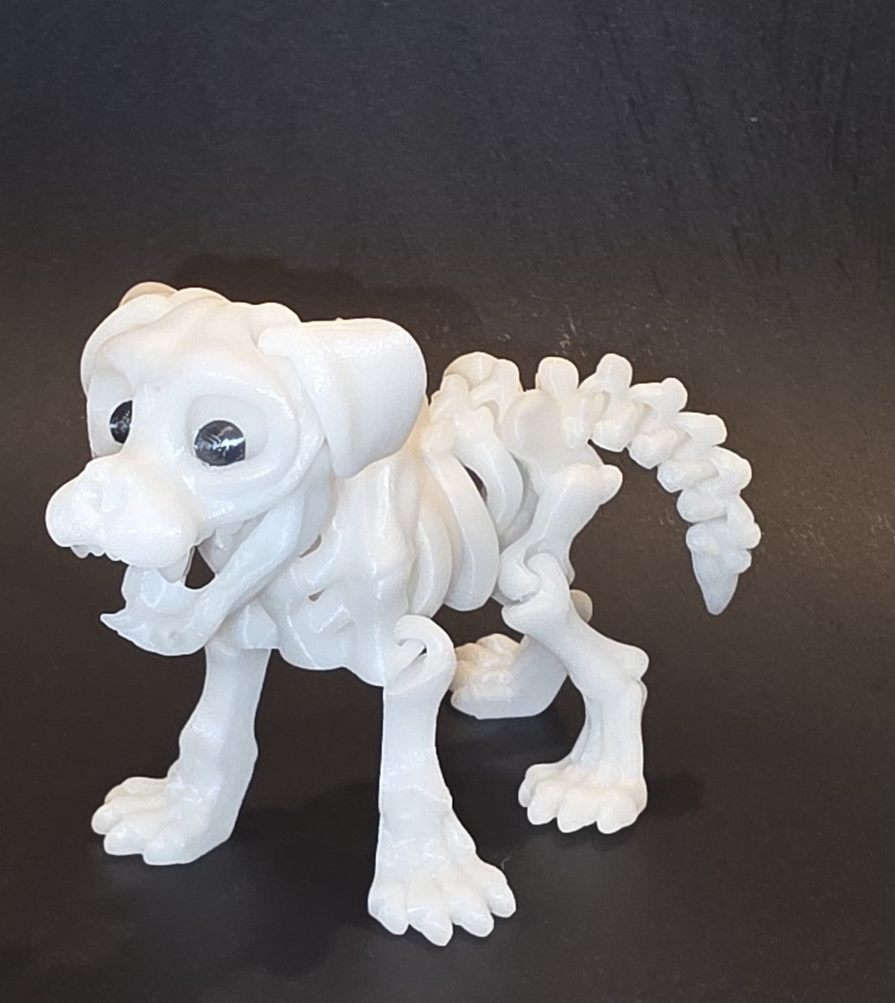 Skeleton Pets 3D Printed Spooky Cute Squirrel, Chameleon, Rabbit, Cat &amp; Dog – Glow in the Dark Halloween Decor