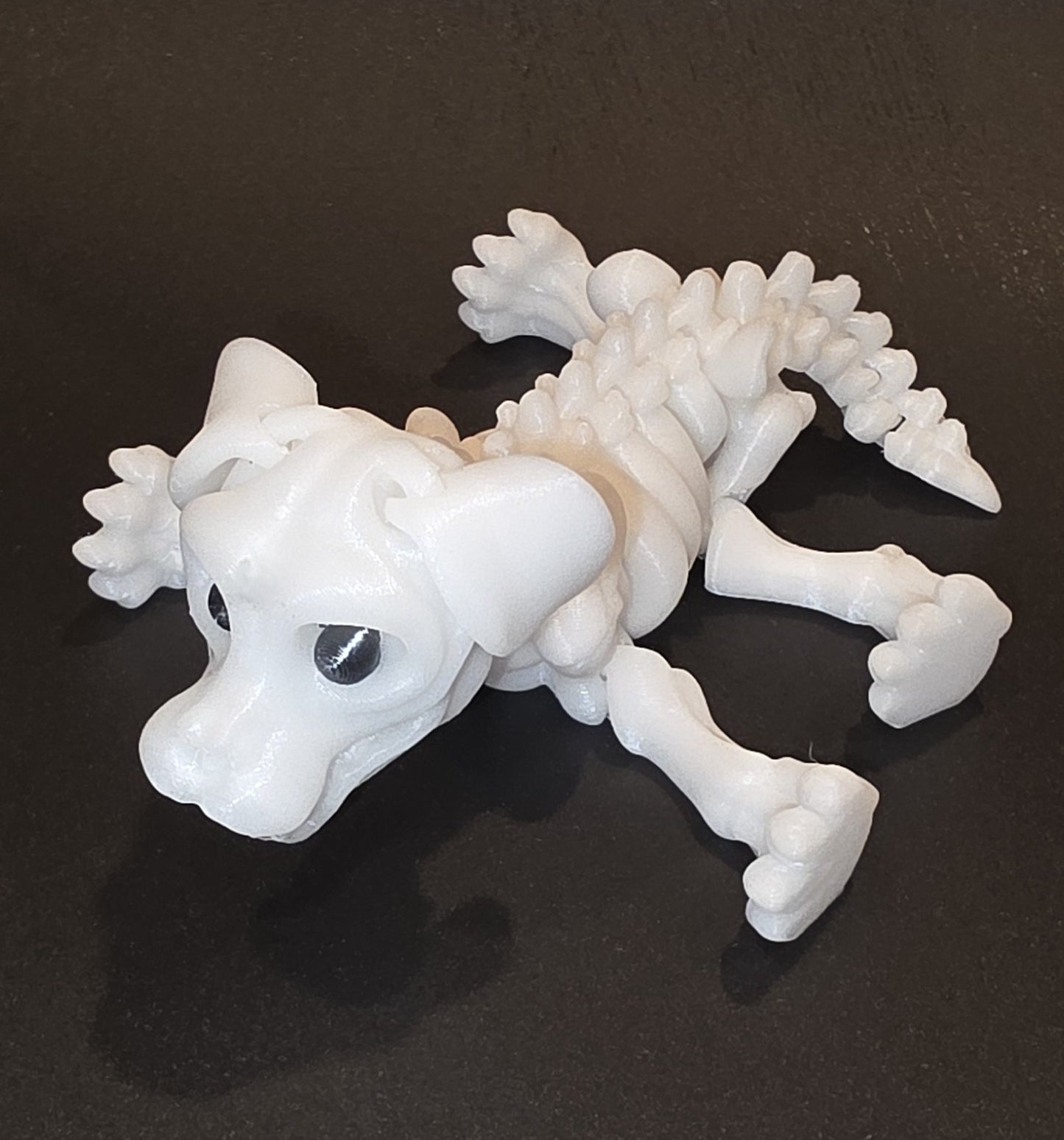 Skeleton Pets 3D Printed Spooky Cute Squirrel, Chameleon, Rabbit, Cat &amp; Dog – Glow in the Dark Halloween Decor