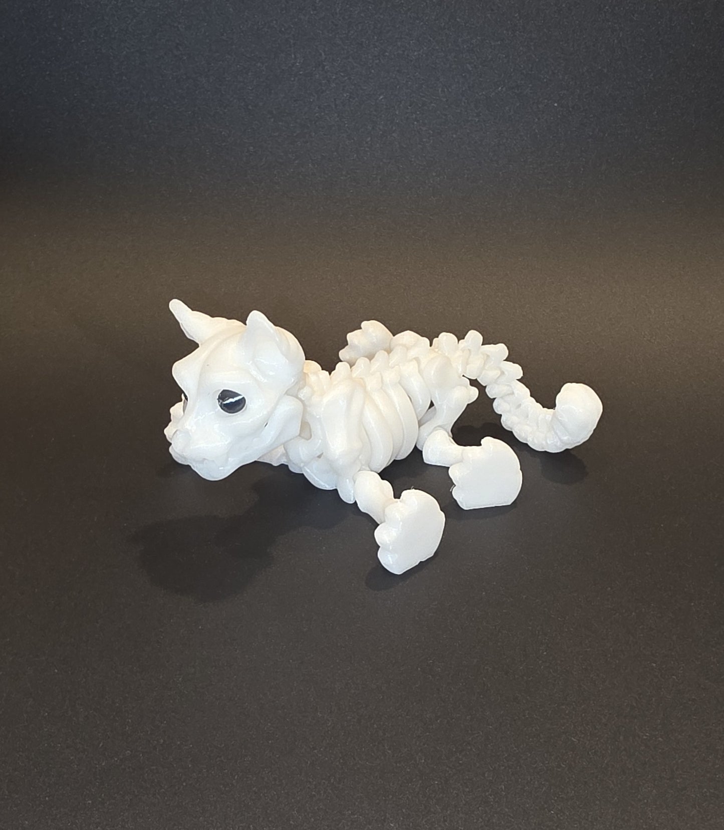 Skeleton Pets 3D Printed Spooky Cute Squirrel, Chameleon, Rabbit, Cat &amp; Dog – Glow in the Dark Halloween Decor