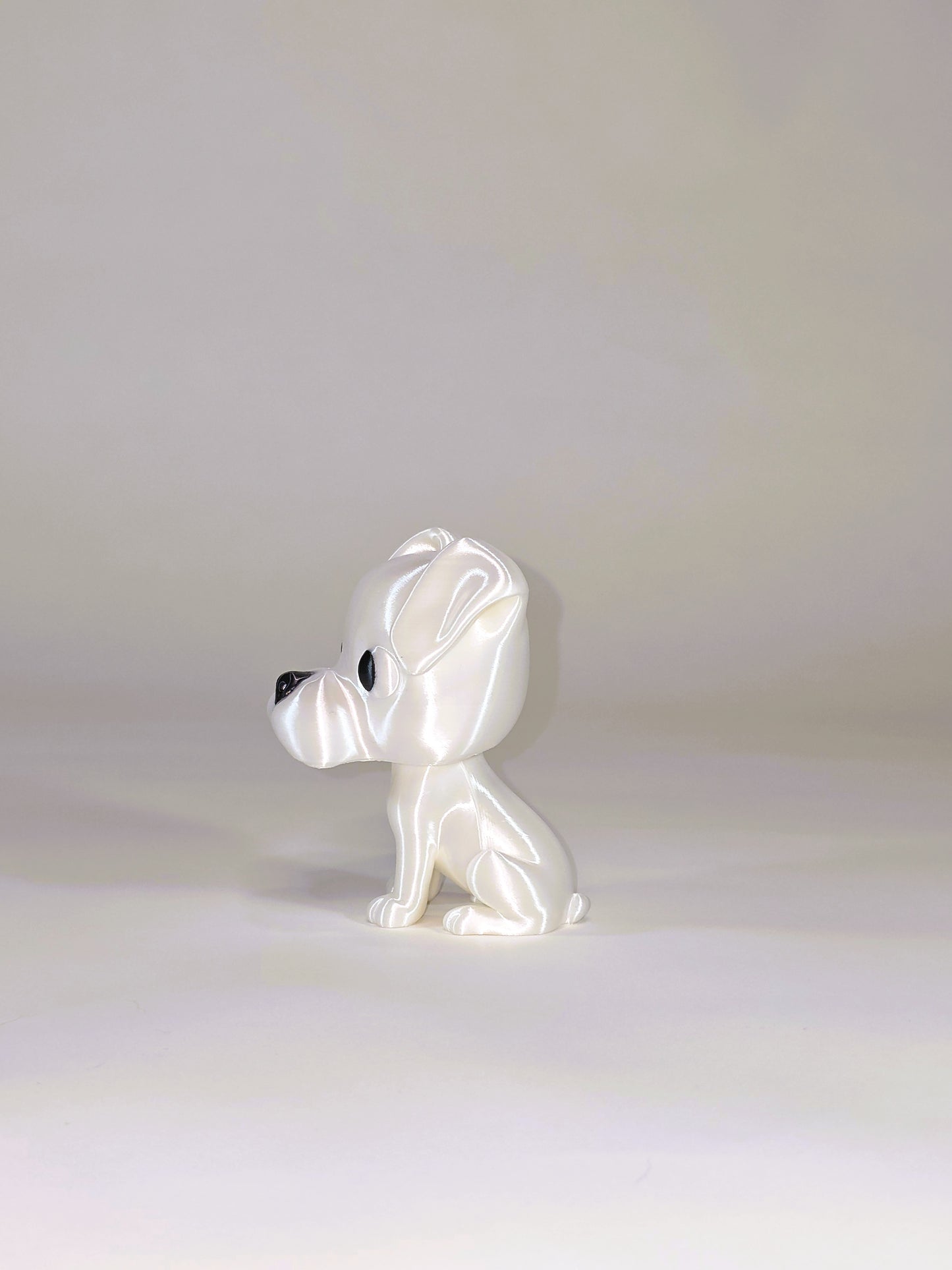Funko-Style Boxer Dog Figure – Full Size 4.5" or Itty Bitty 1.5" Miniatures | Cute Gift, Party Favor, Dog Lover Collectible