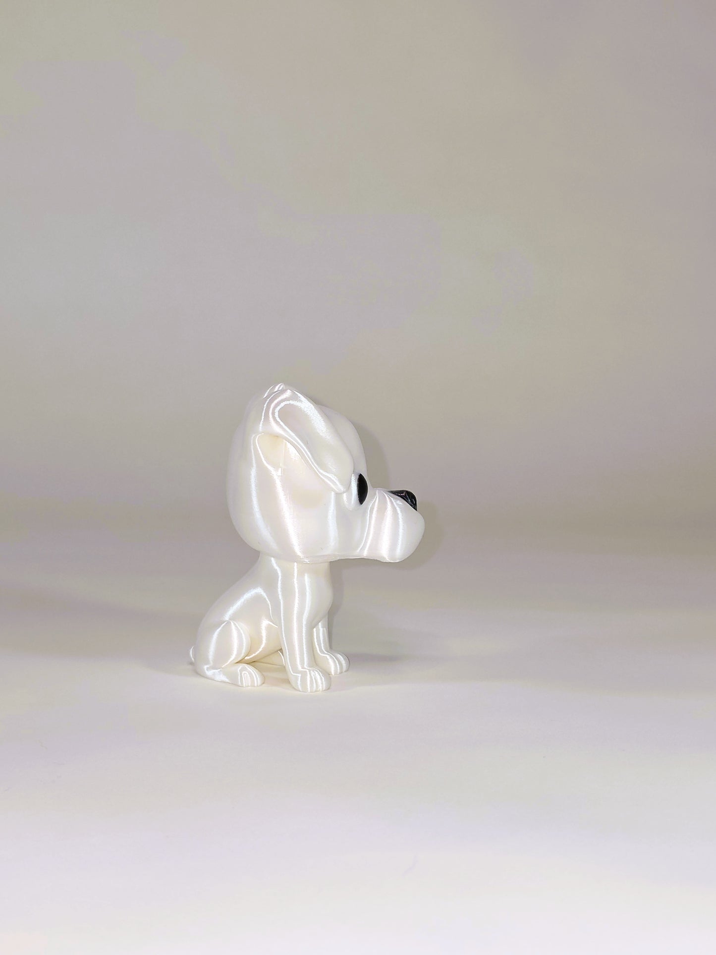 Funko-Style Boxer Dog Figure – Full Size 4.5" or Itty Bitty 1.5" Miniatures | Cute Gift, Party Favor, Dog Lover Collectible