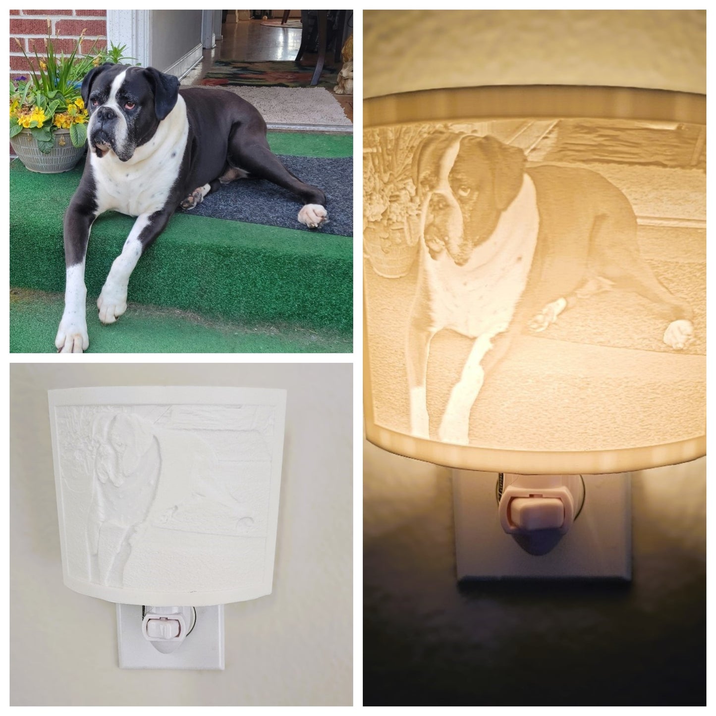 Custom printed lithophane Night Lights