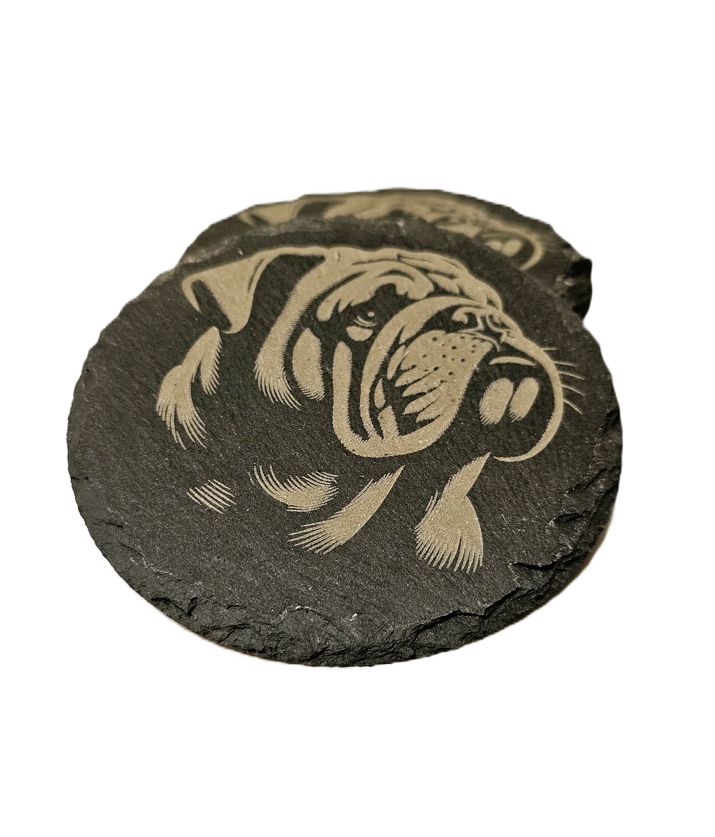 Slate Stone English Bulldog Coasters