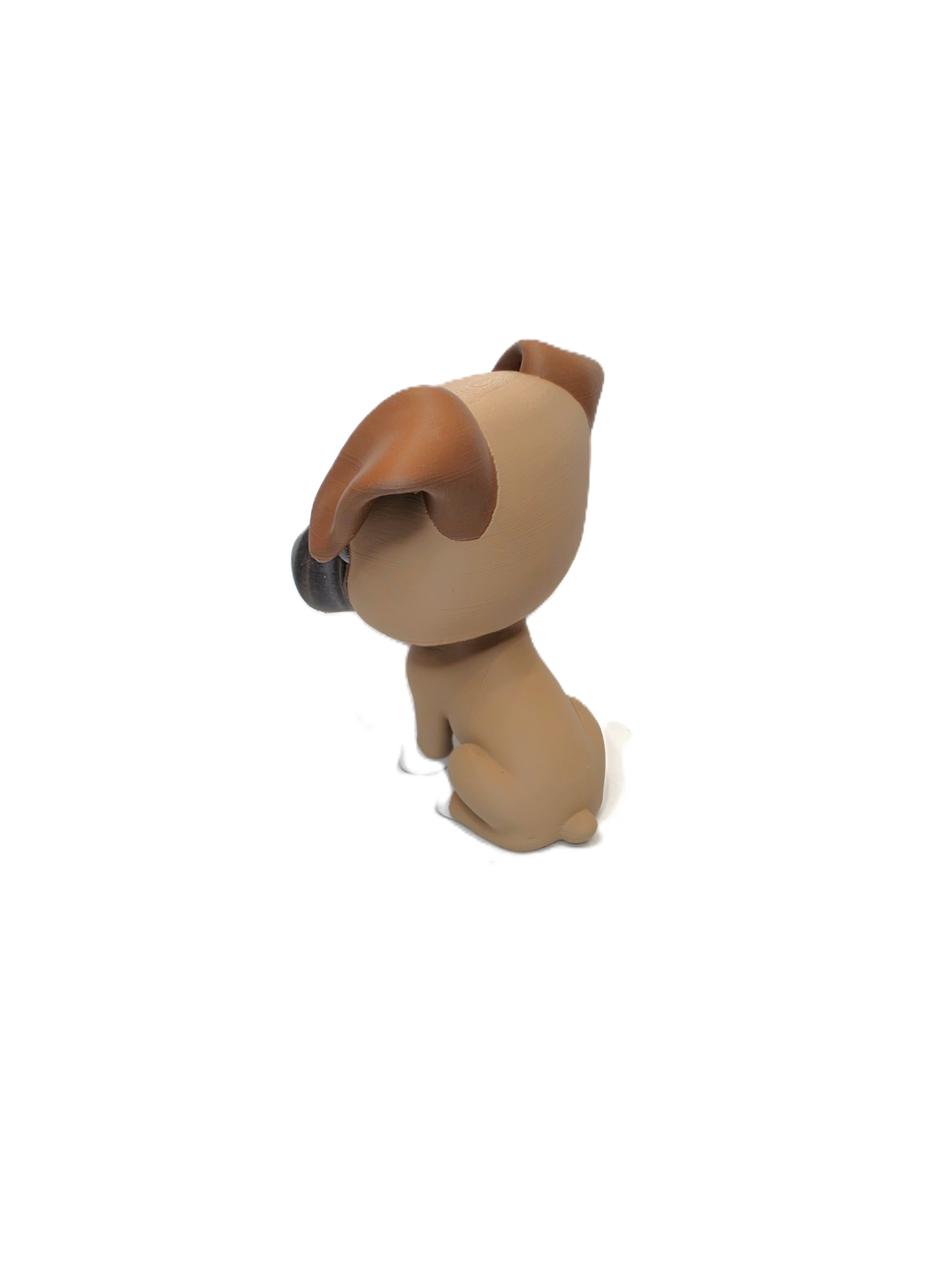 Funko-Style Boxer Dog Figure – Full Size 4.5" or Itty Bitty 1.5" Miniatures | Cute Gift, Party Favor, Dog Lover Collectible