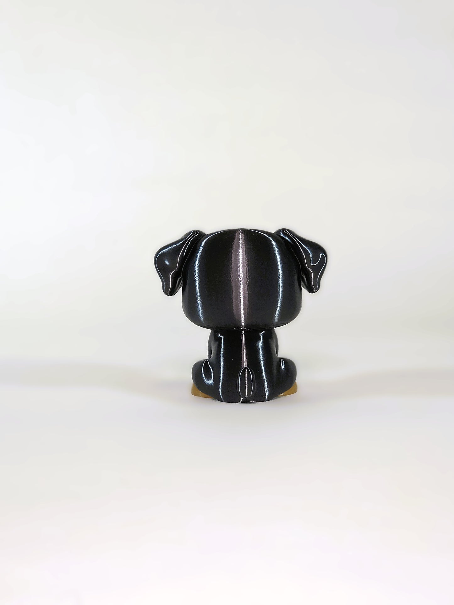 Miniature Pinscher Figurine with Floppy Ears – Cute Oversized‑Head 3D Printed Dog Collectible & Gift for Min Pin Lovers
