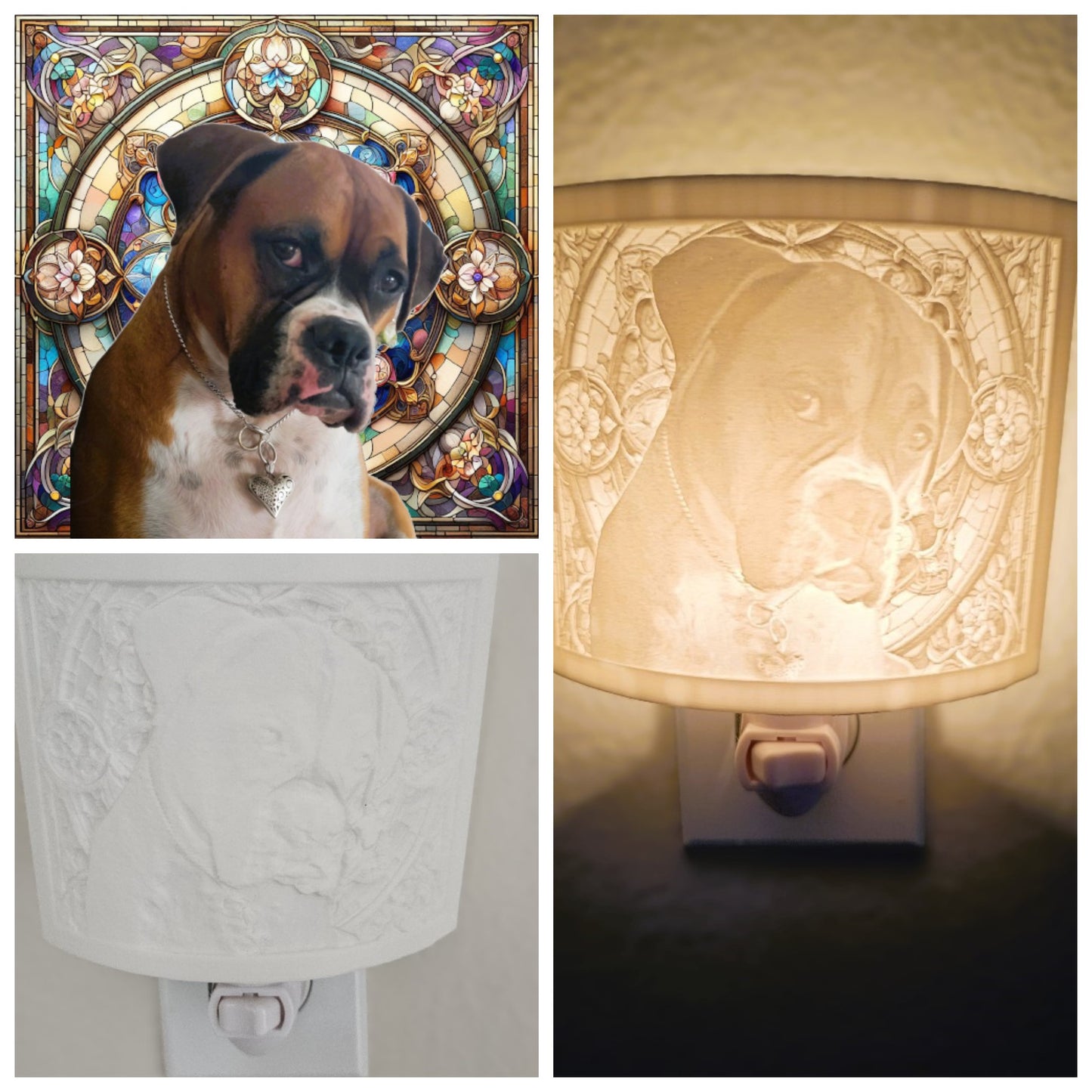 Custom printed lithophane Night Lights