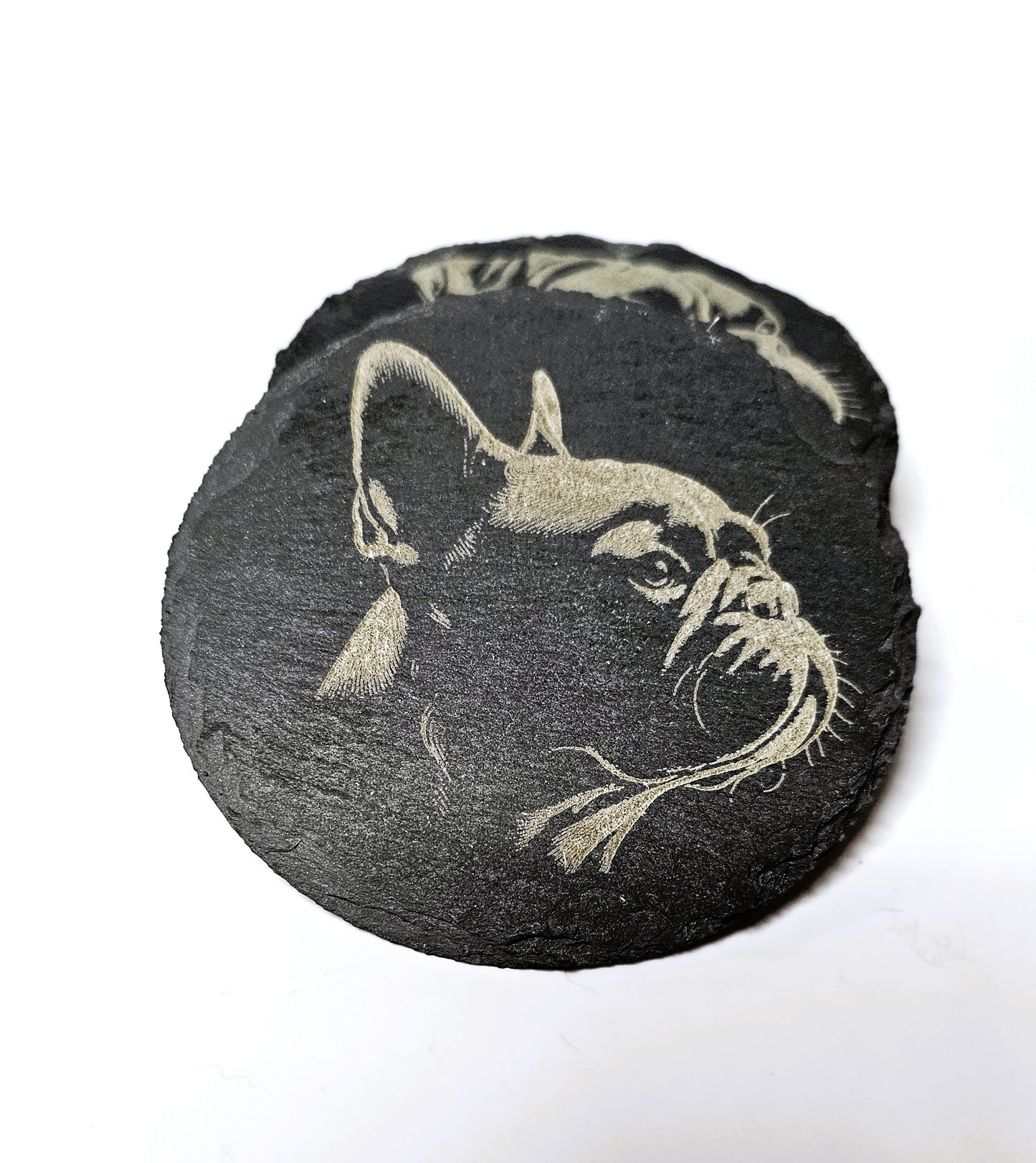 Slate Stone Frenchie Coasters