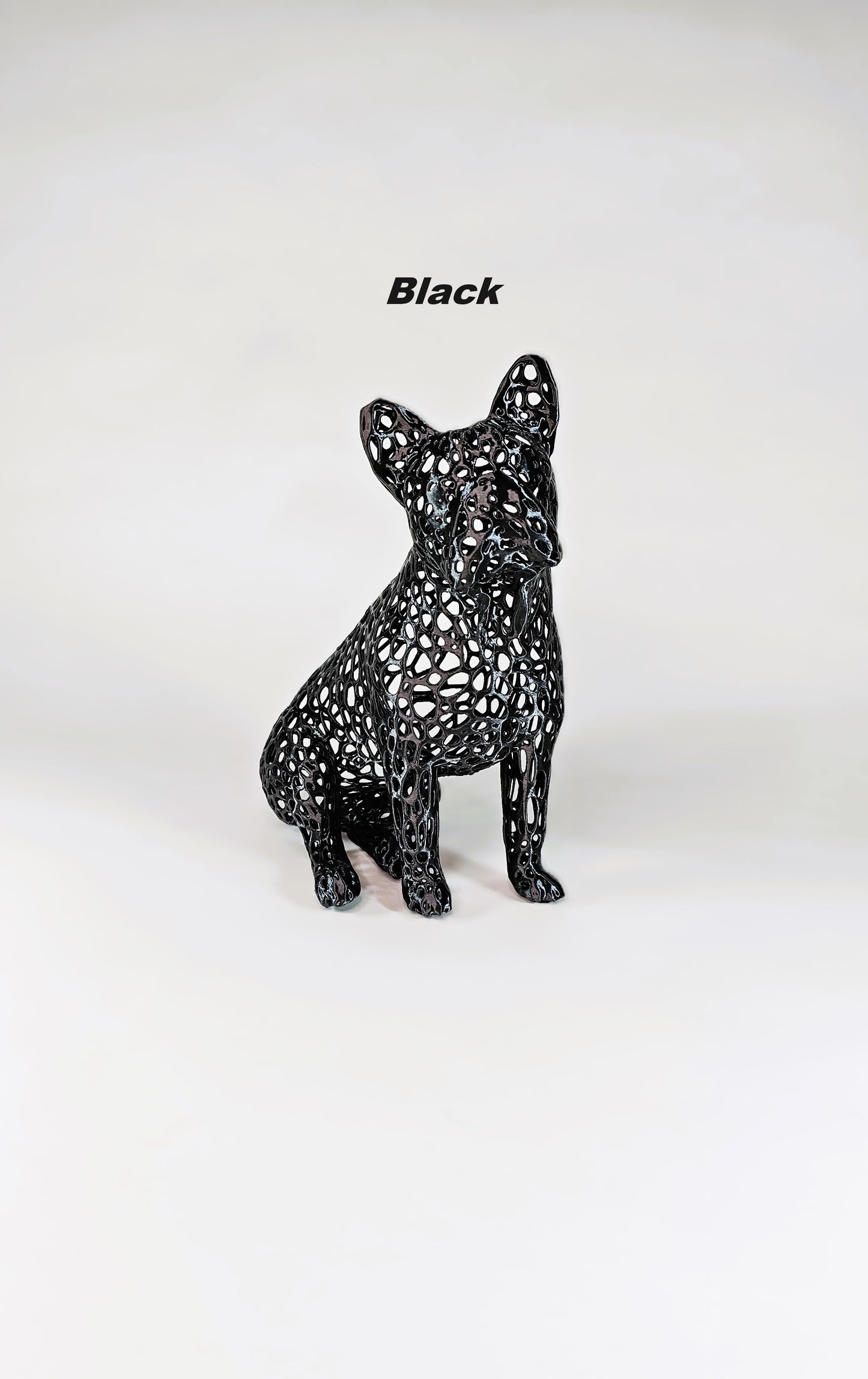 Voronoi Seated French Bulldog Sculptures